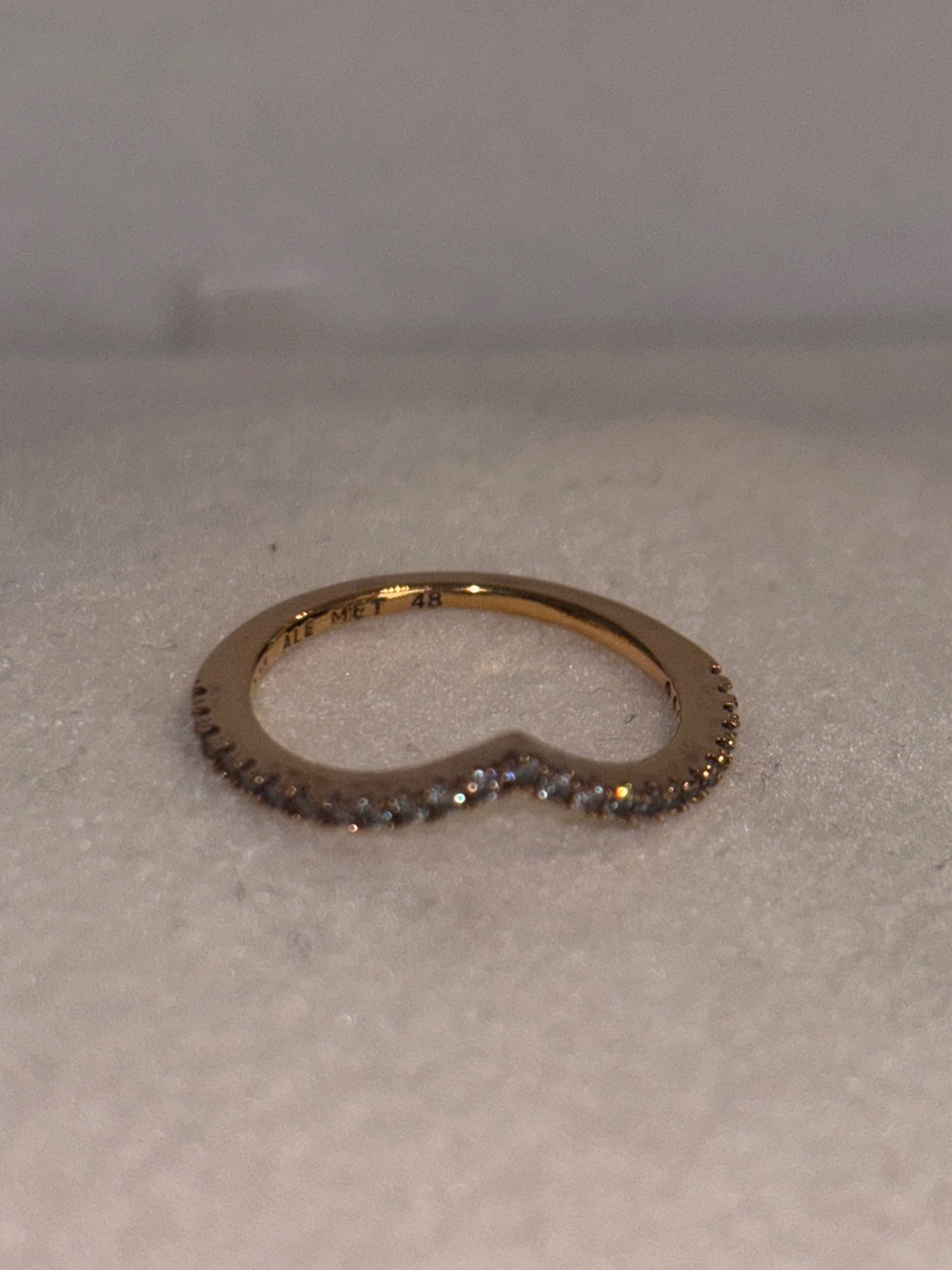 Pandora Rose Gold Wish Bone Ring